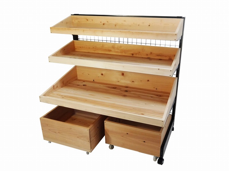 JAE-R システム陳列棚 （水平BOX） : 木製什器・木製陳列棚専門の 