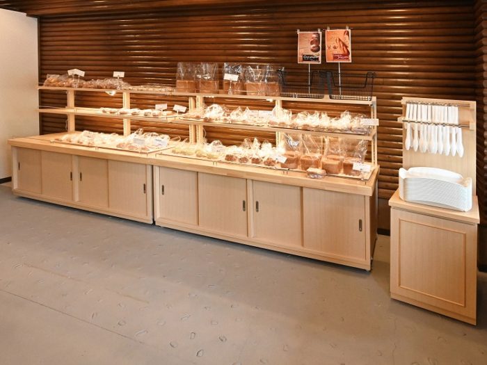 BAK- ベーカリー陳列棚 （バックオープン） : 木製什器・木製陳列棚